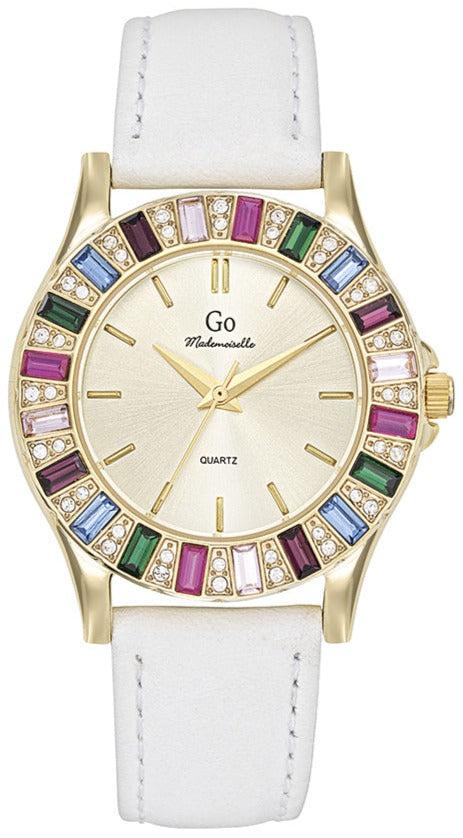 GO Girl Only 699586 White Leather Strap