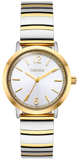 BREEZE 712571.1 Halo Two Tone Stainless Steel Bracelet