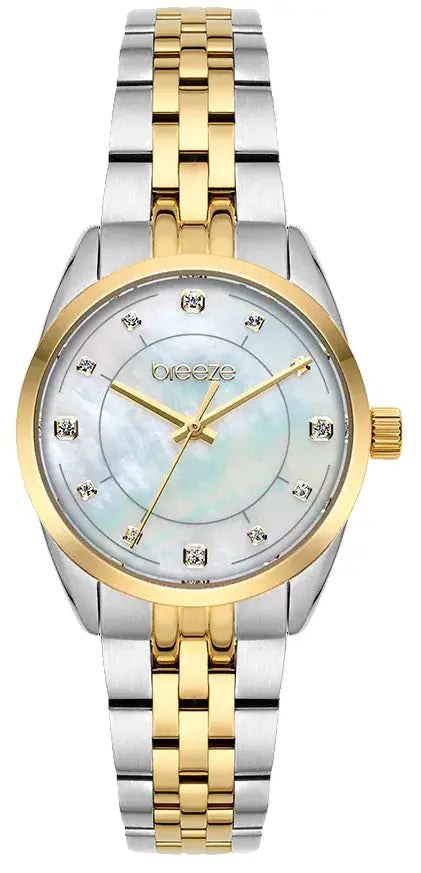 BREEZE 212281.2 Prestinia Swarovski Chronograph Gold Stainless Steel Bracelet