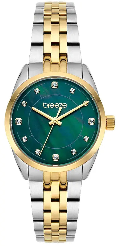 BREEZE 212281.2 Prestinia Swarovski Chronograph Gold Stainless Steel Bracelet