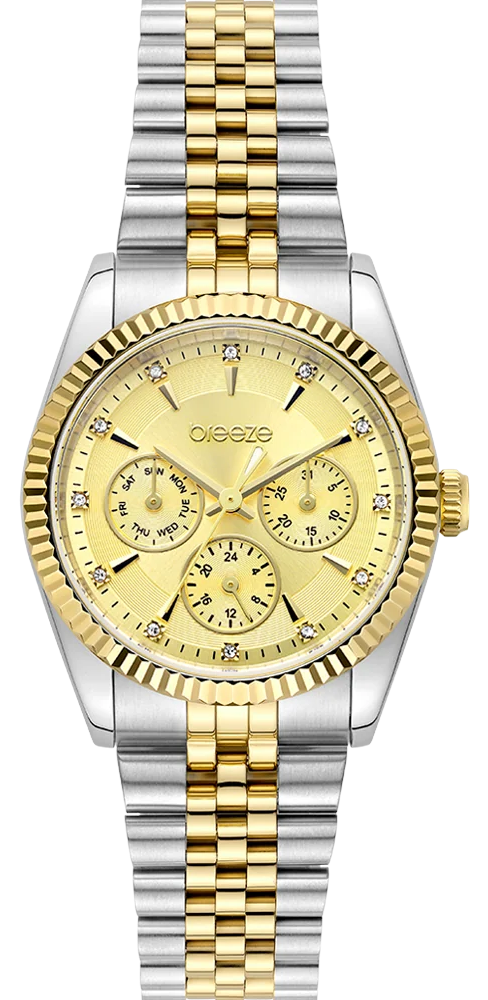 BREEZE 713051.1 Allure Two Tone Stainless Steel Bracelet
