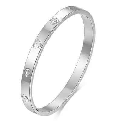 N00965G Riviera Stainless Steel Bracelet with Zirconia