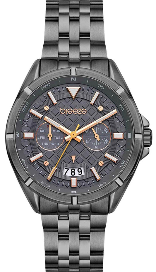 BREEZE 812472.2 Robusto Grey Stainless Steel Bracelet