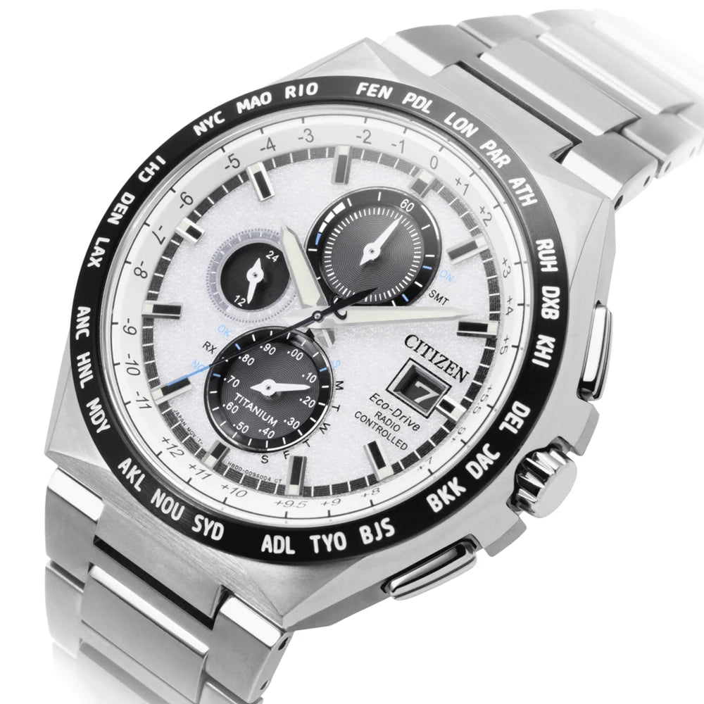 Citizen AT8238-84A RadioControlled Eco-Drive Titanium Bracelet