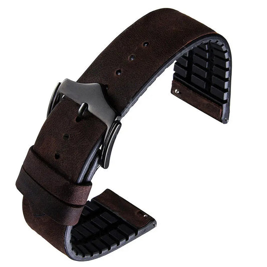 Λουρί 8846BR Brown Plastic-Leather Strap