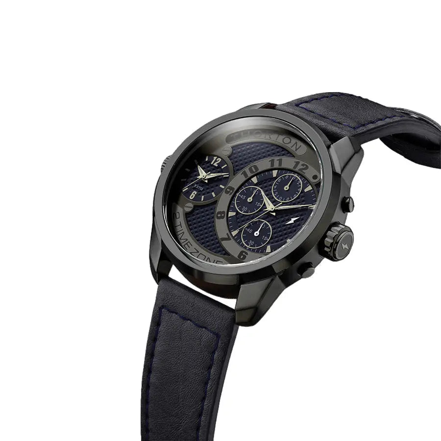 Thorton 9001121 Vidar Chronograph Blue Leather Strap