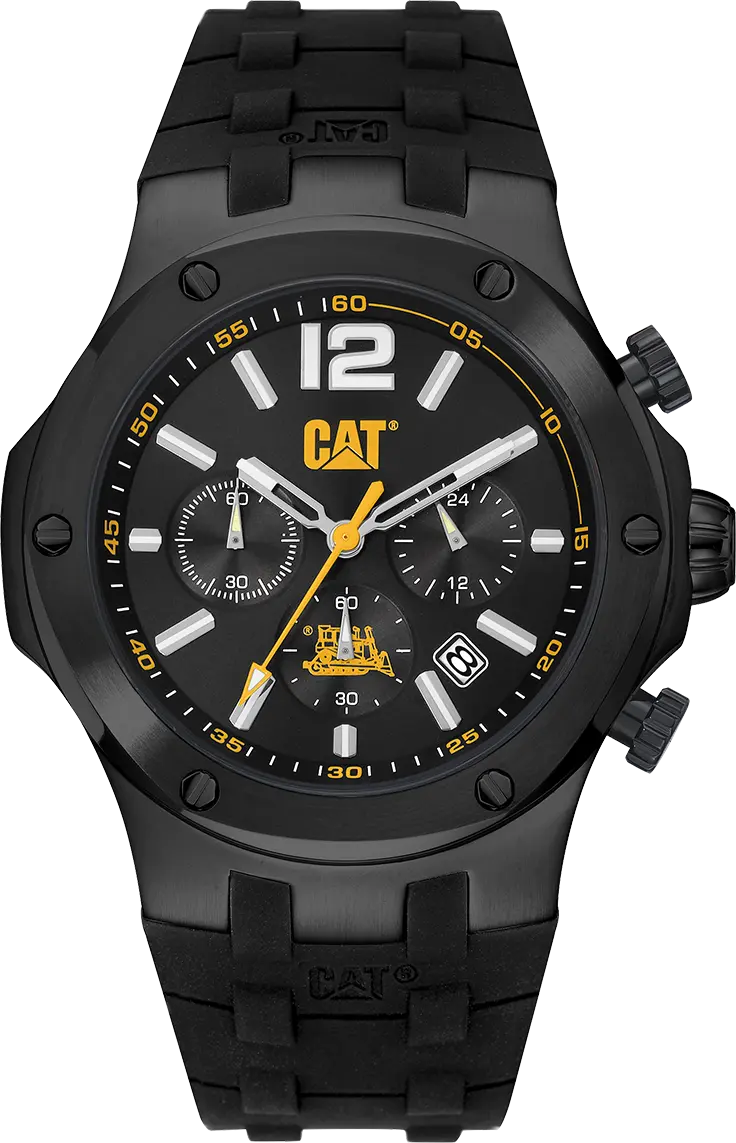 CATERPILLAR A916321131 Navigo Chronograph Black Silicon Strap