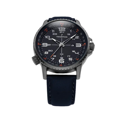 Thorton 9202122 Kalf Blue Leather Strap