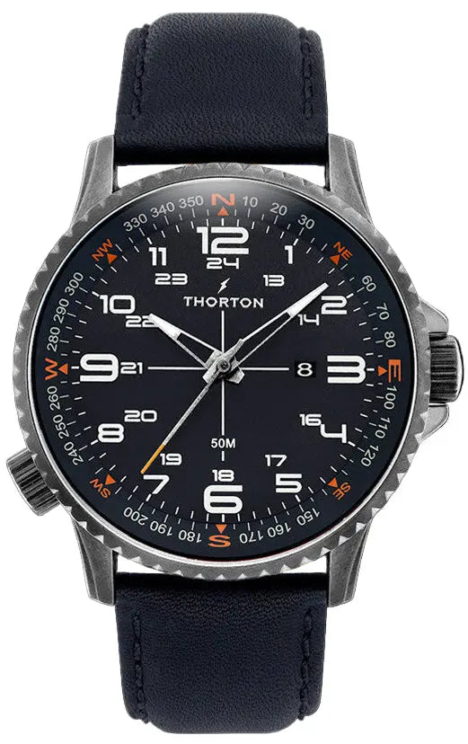 Thorton 9202122 Kalf Blue Leather Strap