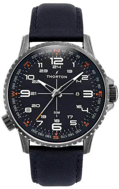 Thorton 9202122 Kalf Blue Leather Strap