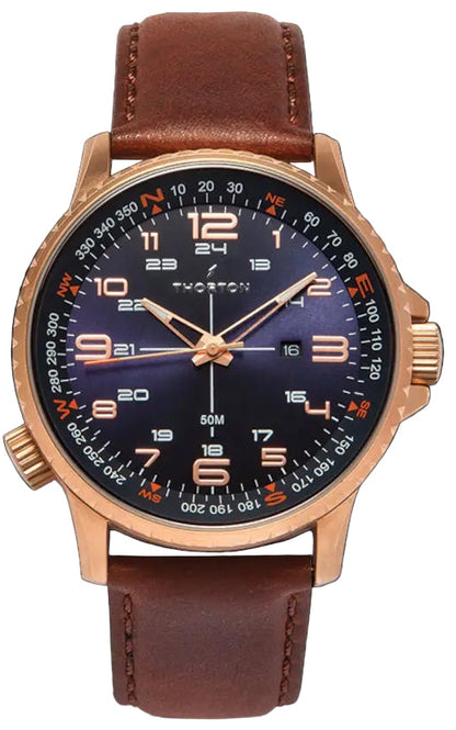 Thorton 9202151 Kalf Brown Leather Strap