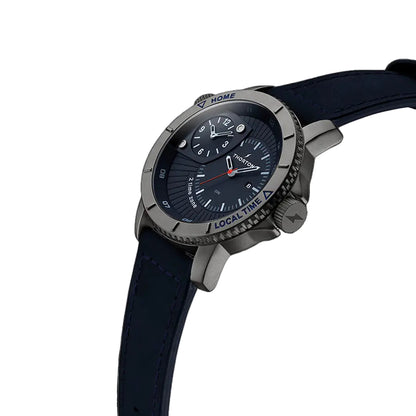 Thorton 9203121 Horik Blue Leather Strap