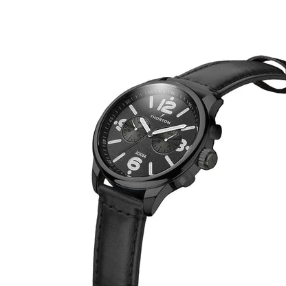 Thorton 9206111 Ragnar II Black Leather Strap
