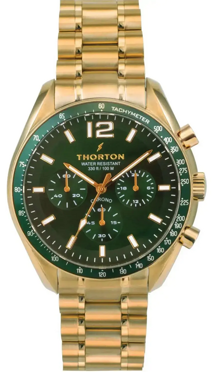 Thorton 9303341M Freyr Chronograph Gold Stainless Steel Bracelet