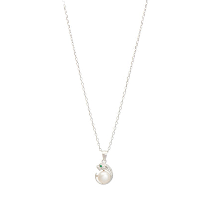 Ballerina Necklace With Zirconia GM208W In Platinum Plated Silver