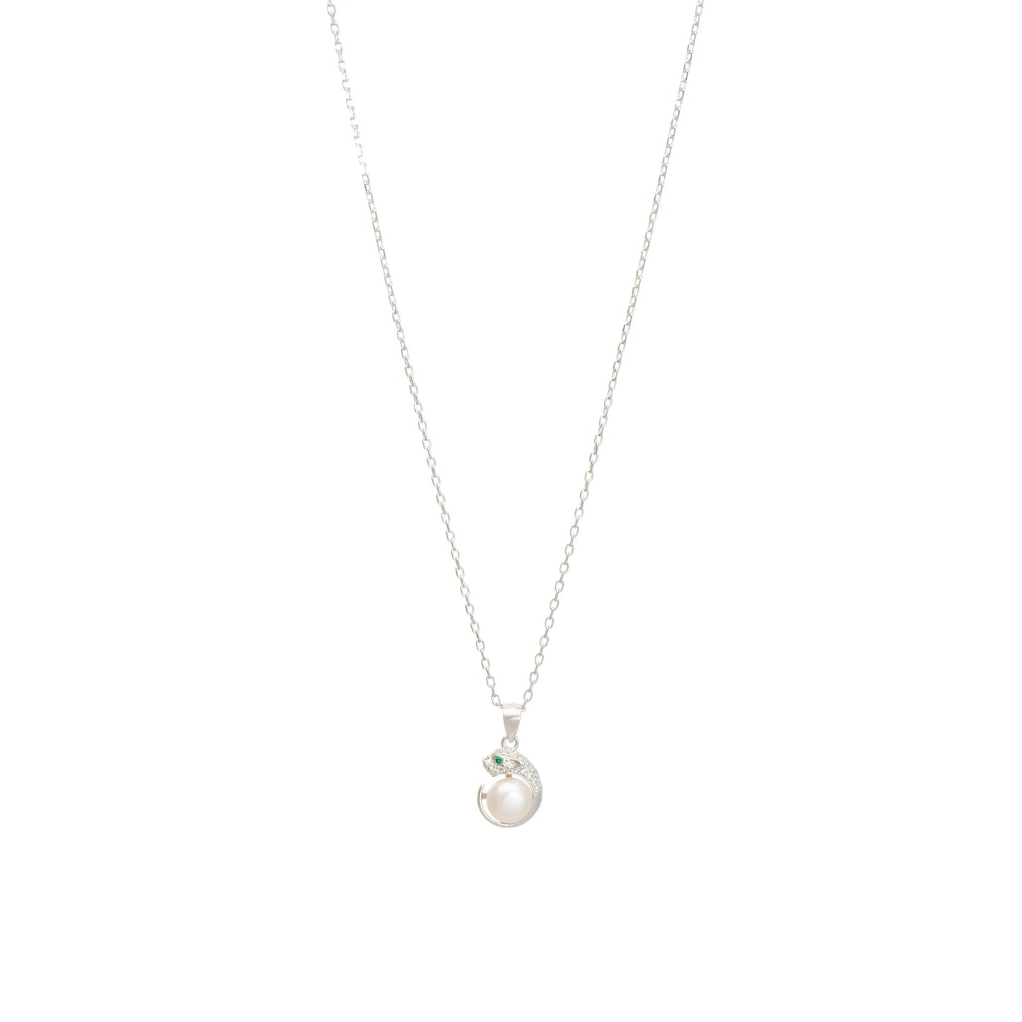 Ballerina Necklace With Zirconia GM208W In Platinum Plated Silver