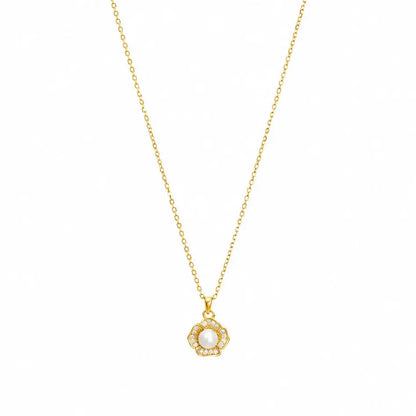 Ballerina Necklace With Zirconia GM208W In Platinum Plated Silver