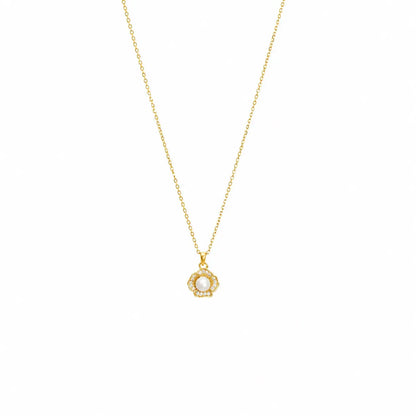 Ballerina Necklace With Zirconia GM208W In Platinum Plated Silver