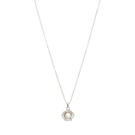 Ballerina Necklace With Zirconia GM208W In Platinum Plated Silver