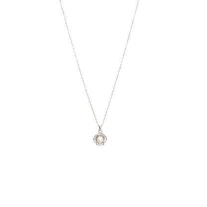 Ballerina Necklace With Zirconia GM208W In Platinum Plated Silver