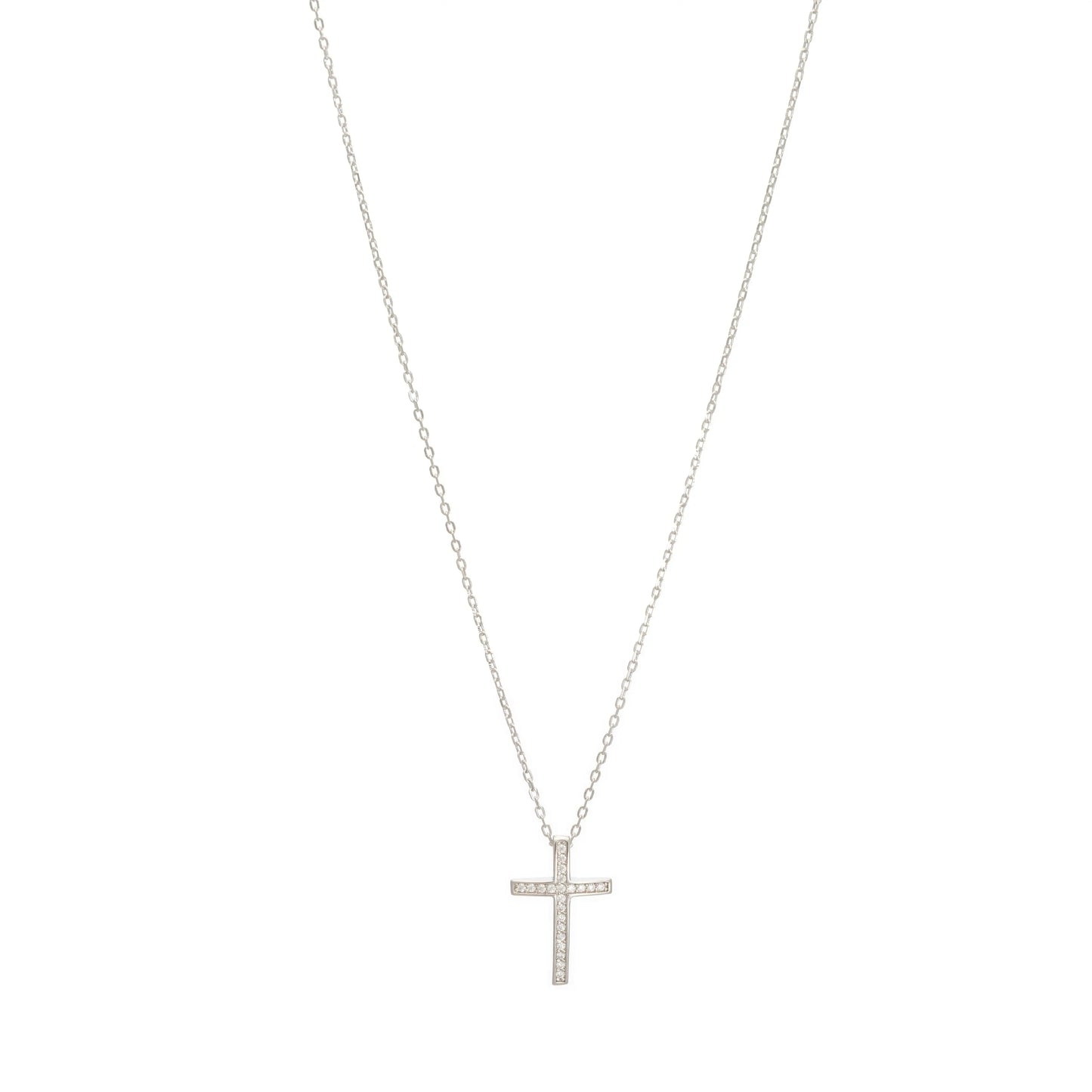 Ballerina Necklace With Zirconia GM208W In Platinum Plated Silver