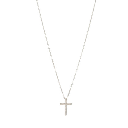 Ballerina Necklace With Zirconia GM208W In Platinum Plated Silver