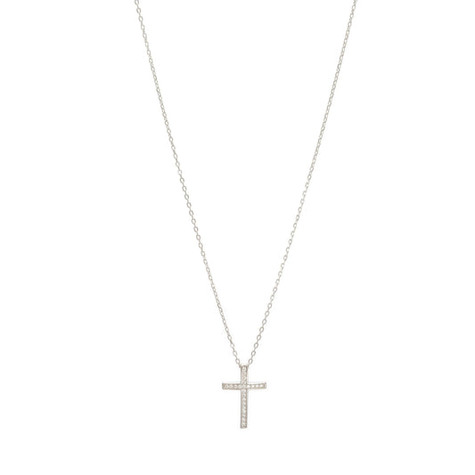 Ballerina Necklace With Zirconia GM208W In Platinum Plated Silver
