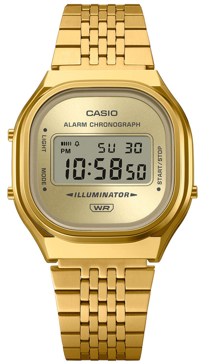 CASIO A-140WEG-9AEF Vintage Gold Stainless Steel Bracelet