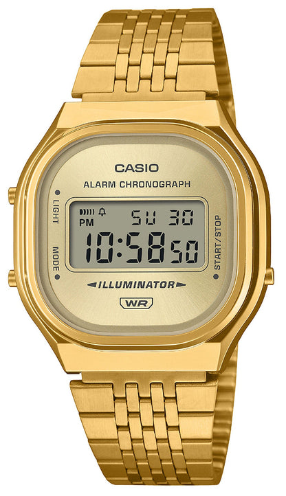 CASIO A-140WEG-9AEF Vintage Gold Stainless Steel Bracelet