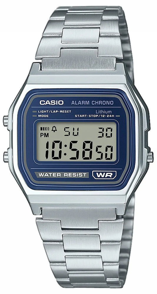 CASIO A-158WEA-2EF Vintage Stainless Steel Bracelet