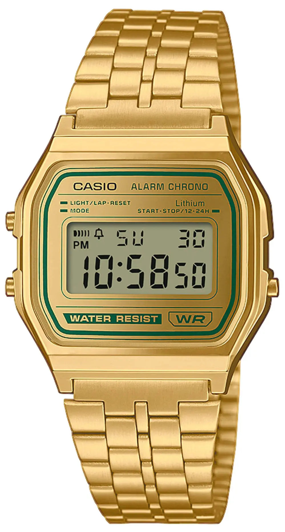 CASIO A-158WEGV-9AEF Vintage Gold Stainless Steel Bracelet