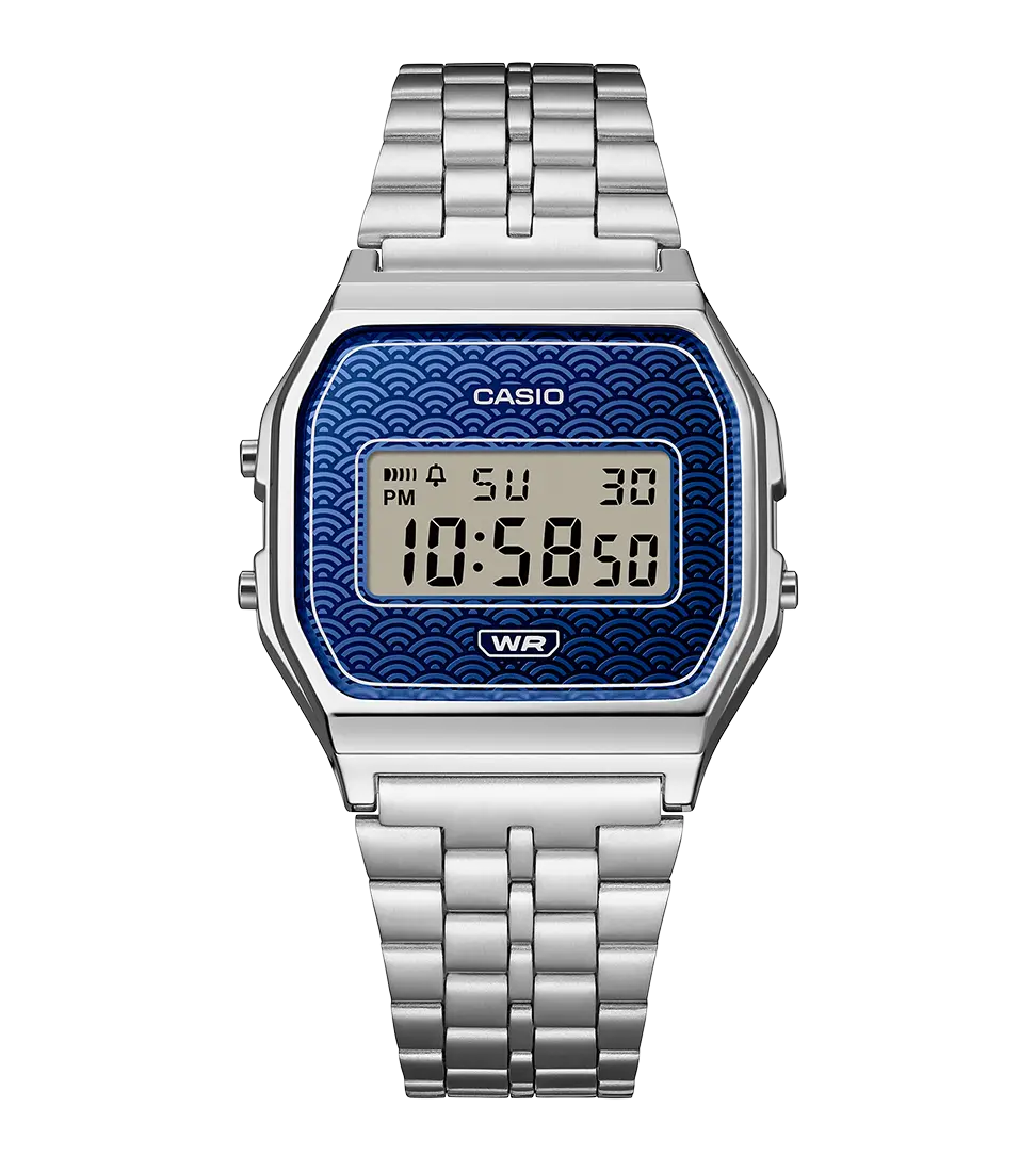 CASIO A-159WEVJ-2ER Vintage Limited Edition Silver Stainless Steel Bracelet