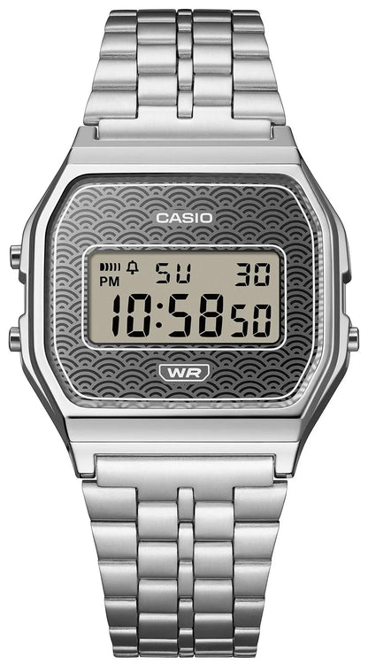 CASIO A-159WEVJ-7ER Vintage Limited Edition Silver Stainless Steel Bracelet