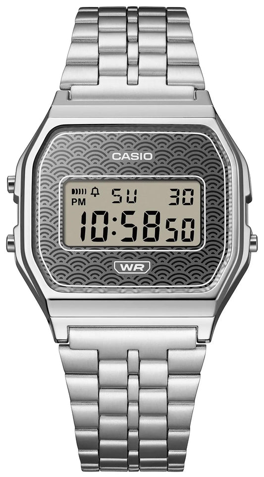CASIO A-159WEVJ-7ER Vintage Limited Edition Silver Stainless Steel Bracelet