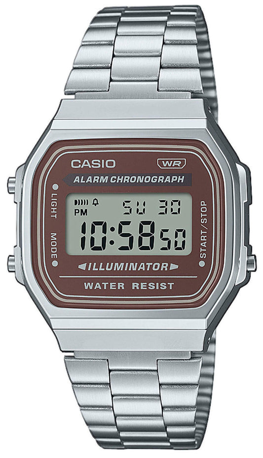 CASIO A-168WA-5AYES Vintage Stainless Steel Watch