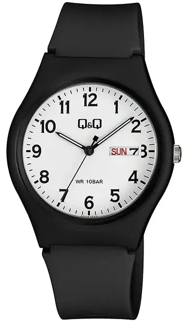 Q&Q A212J003Y Black Rubber Strap