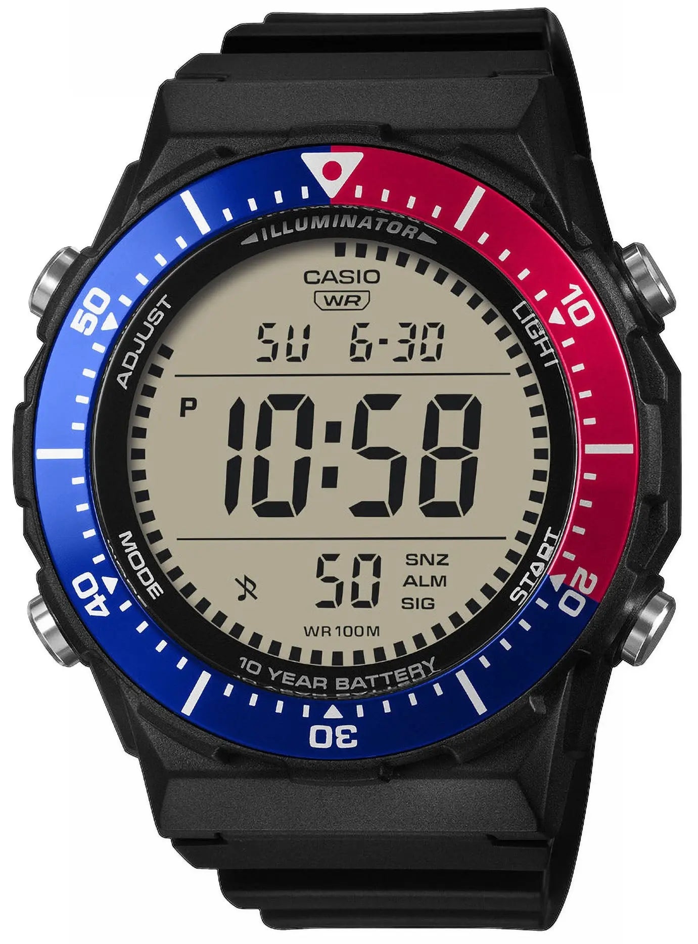 Casio AE-1700H-1A2VEF Digital Black Rubber Strap