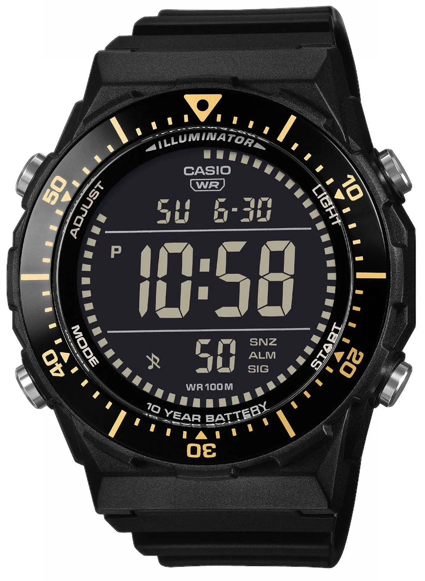 Casio AE-1700H-1BVEF Digital Black Rubber Strap