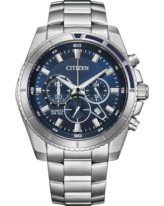 Citizen AN8201-57L Chronograph Stainless Steel Bracelet