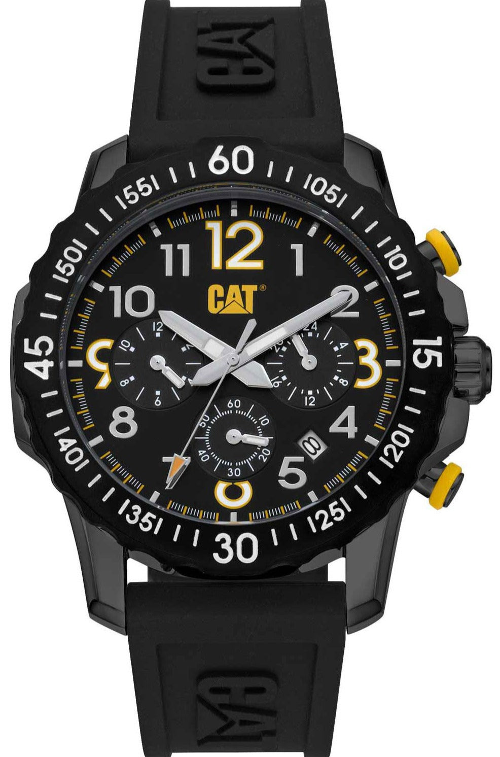 CATERPILLAR AP16921111 Downforce Chronograph Black Rubber Strap