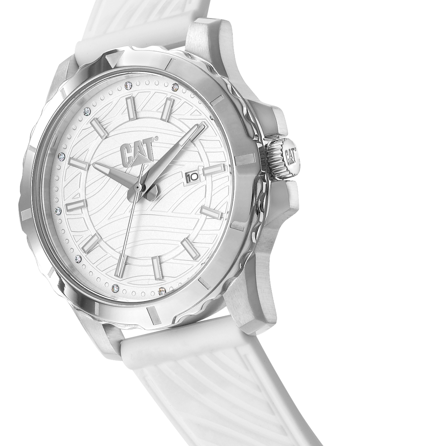 CATERPILLAR AP34120222 Downforce Lady White Silicon Strap