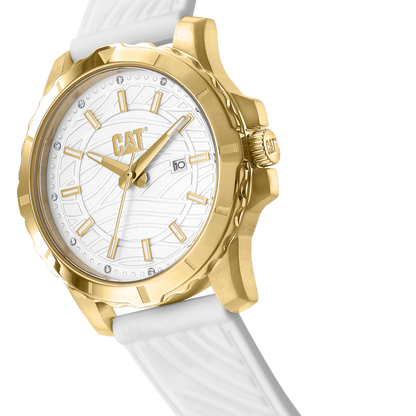 CATERPILLAR AP38120228 Downforce Lady White Silicon Strap