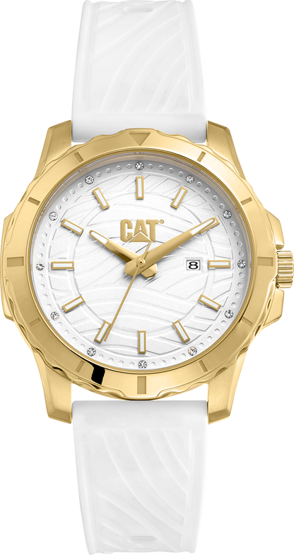 CATERPILLAR AP38120228 Downforce Lady White Silicon Strap