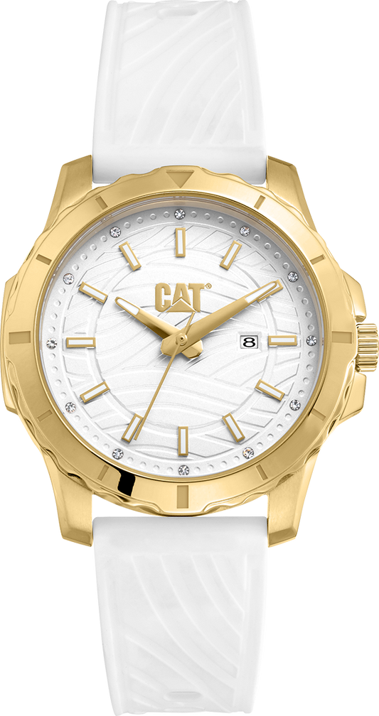 CATERPILLAR AP38120228 Downforce Lady White Silicon Strap