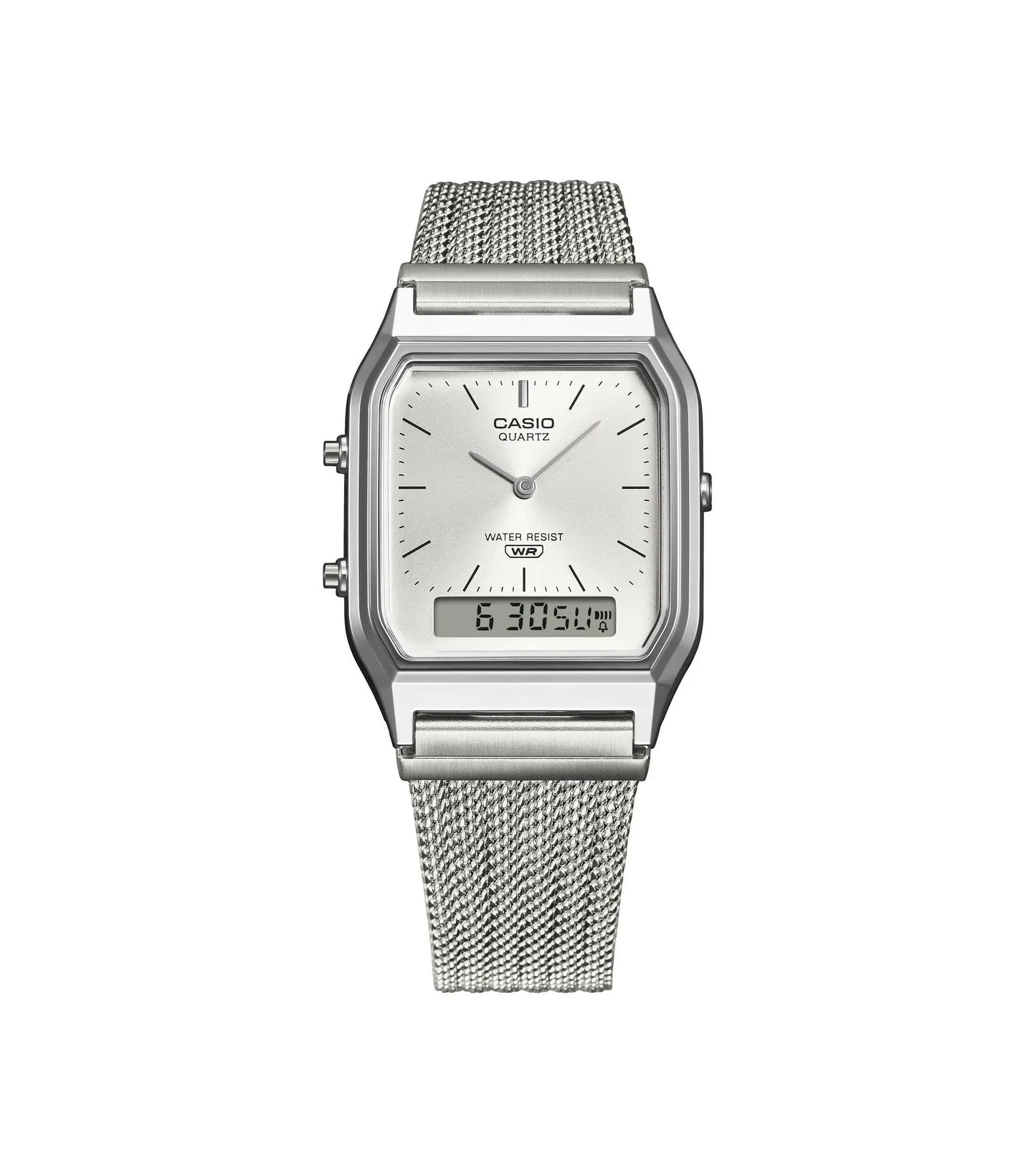 CASIO AQ-230EM-7AEF Vintage Silver Stainless Steel Bracelet