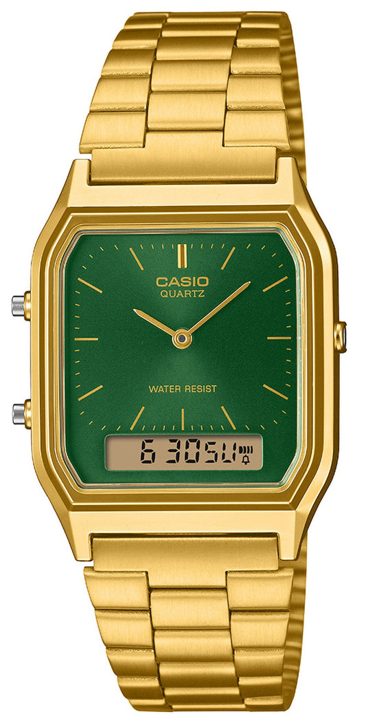 CASIO AQ-230GA-3AMQYES Vintage Gold Stainless Steel Bracelet