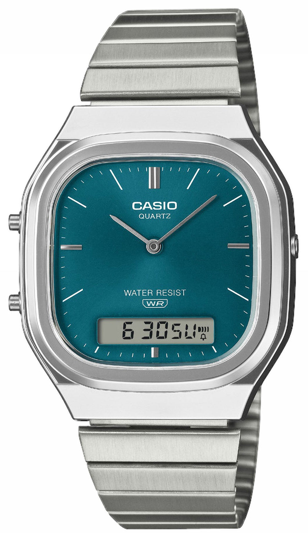 CASIO AQ-240E-3AEF Vintage Silver Stainless Steel Bracelet
