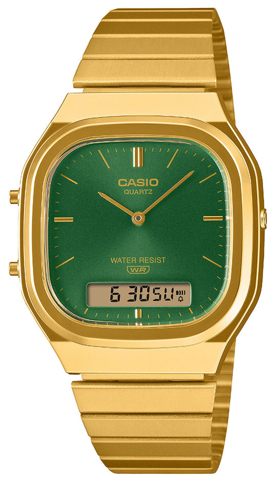CASIO AQ-240EG-3AEF Vintage Gold Stainless Steel Bracelet