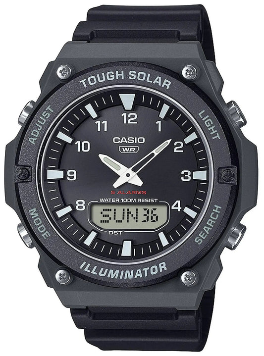 CASIO AQ-S820W-1AVEF Solar Black Rubber Strap
