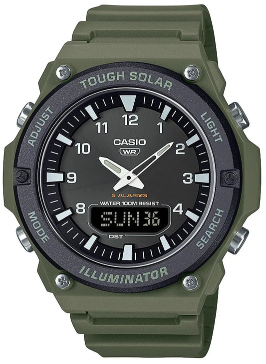 CASIO AQ-S820W-3BVEF Solar Green Rubber Strap